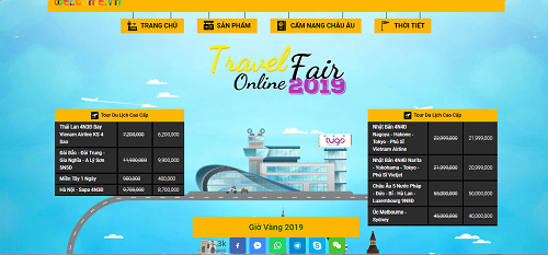 Hội chợ Du lịch Travel Fair Online 2019 với nhiều các khuyến mãi hấp dẫn. Ảnh: Welcome.vn  
